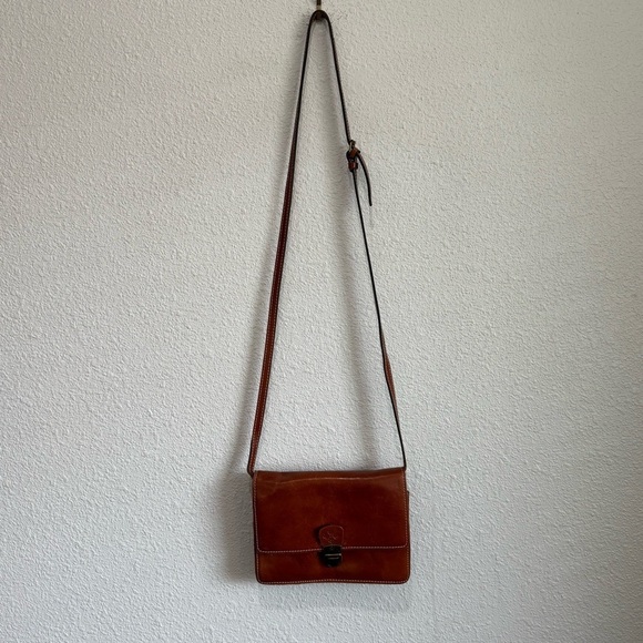 Patricia Nash Womens Lanza Crossbody Bag Tan Boho Western Leather Vaction - Picture 2 of 12